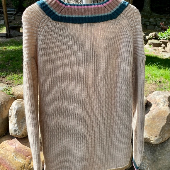Madewell Tipped Forrest V Neck Sweater Unworn w Tag Size XXS Oversized Comfy - Picture 5 of 9
